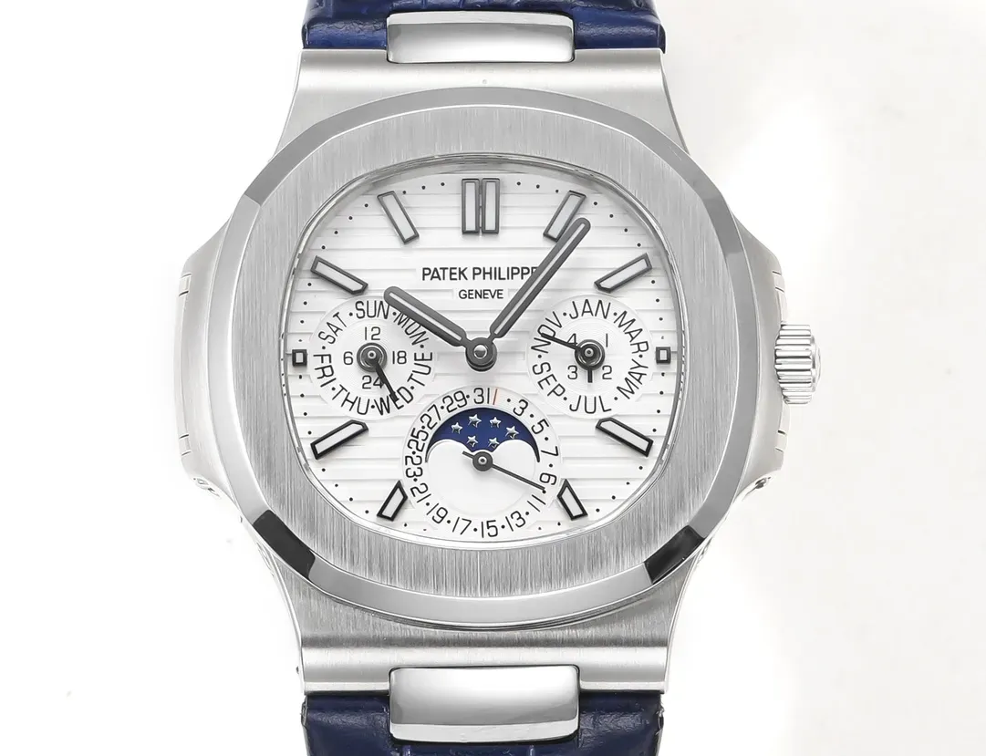TW Patek Philippe Nautilus Blue Strap Watch