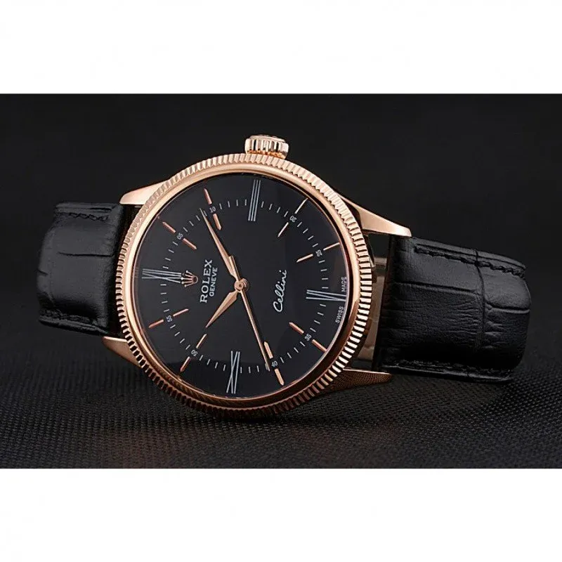 Superclone Rolex Cellini 39mm Black Dial 622656