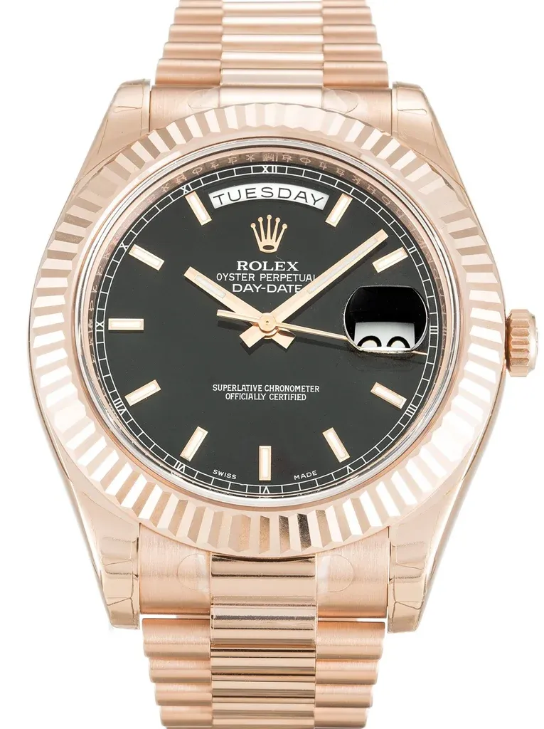 Rolex Day-Date II 40mm Black Dial 218235-2