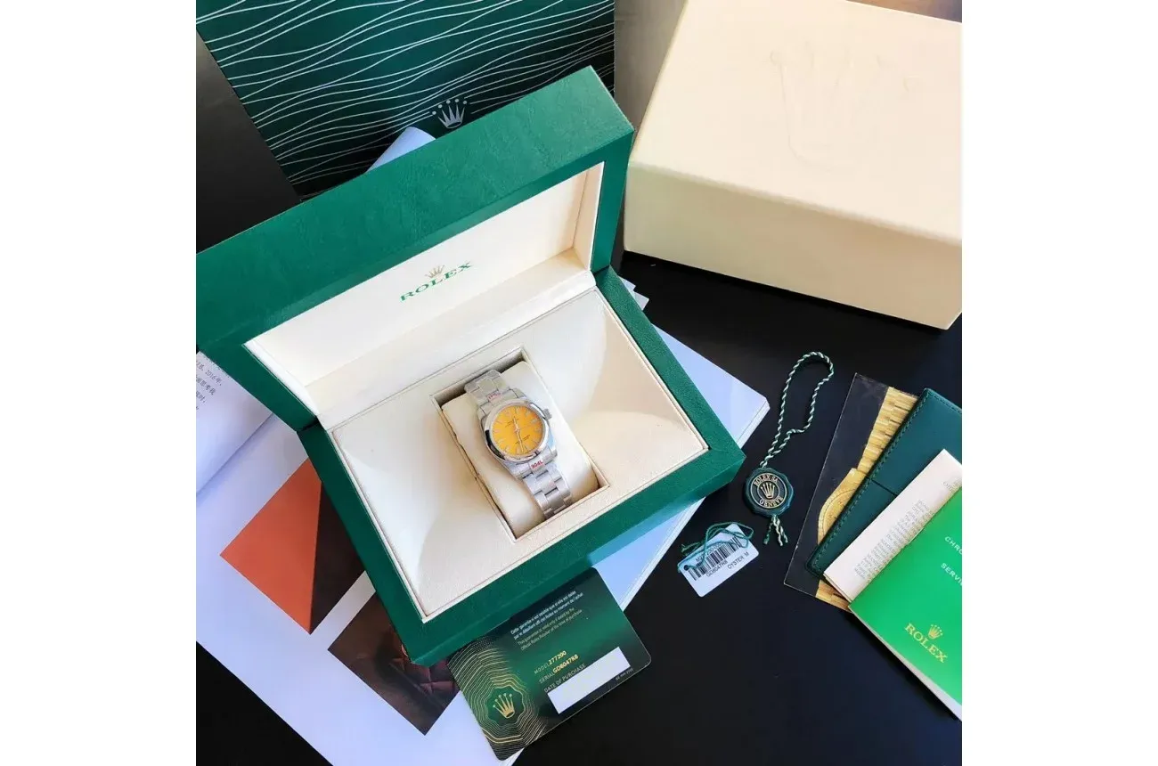 Couple Watches Rolex Oyster Perpetual 31/41mm SS/SS Yellow/Stk