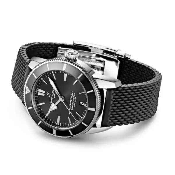Breitling Superocean Heritage Men Automatic Black Rubber Watch AB2030121B1S1