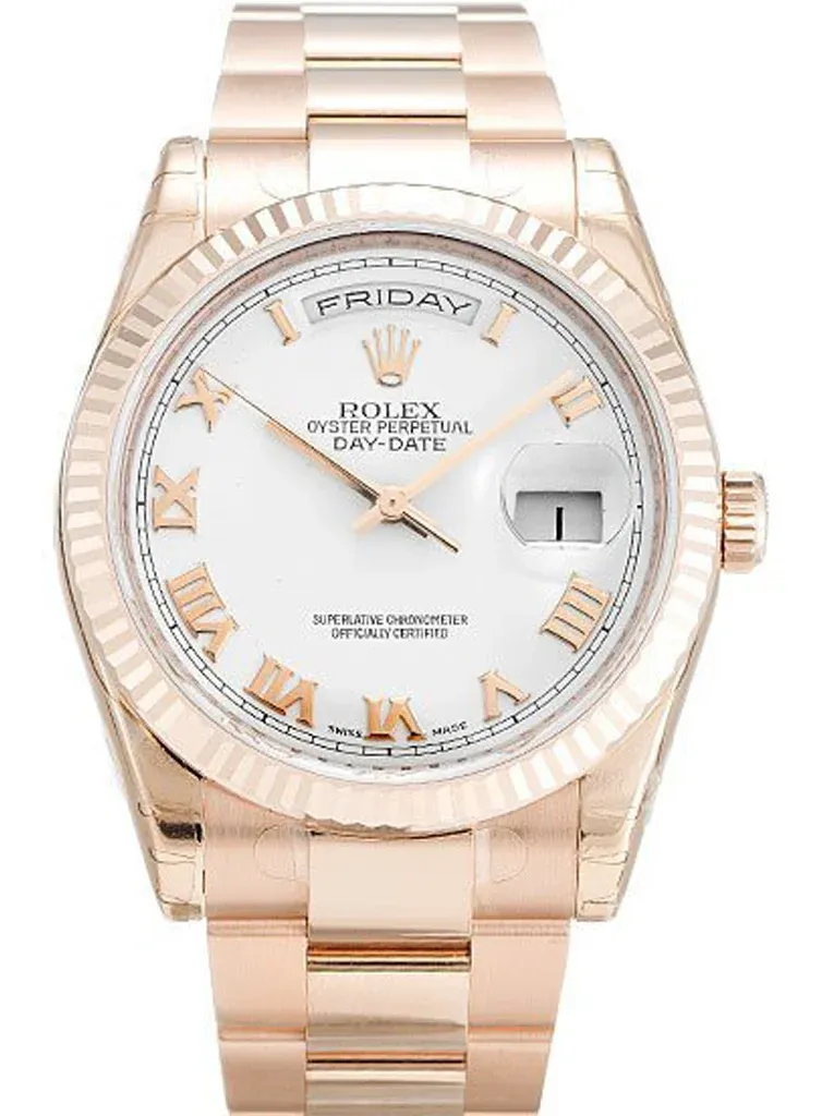 Rolex Day-Date 36mm White Dial 118235 F