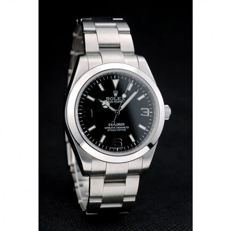 Superclone Rolex Explorer 39mm Black Dial 42002