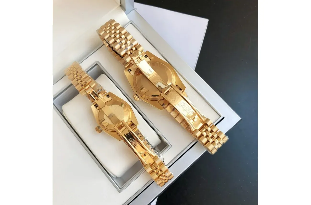Couple Watches Rolex Datejust 36/28mm RG/RG Jub Sliver/Dial