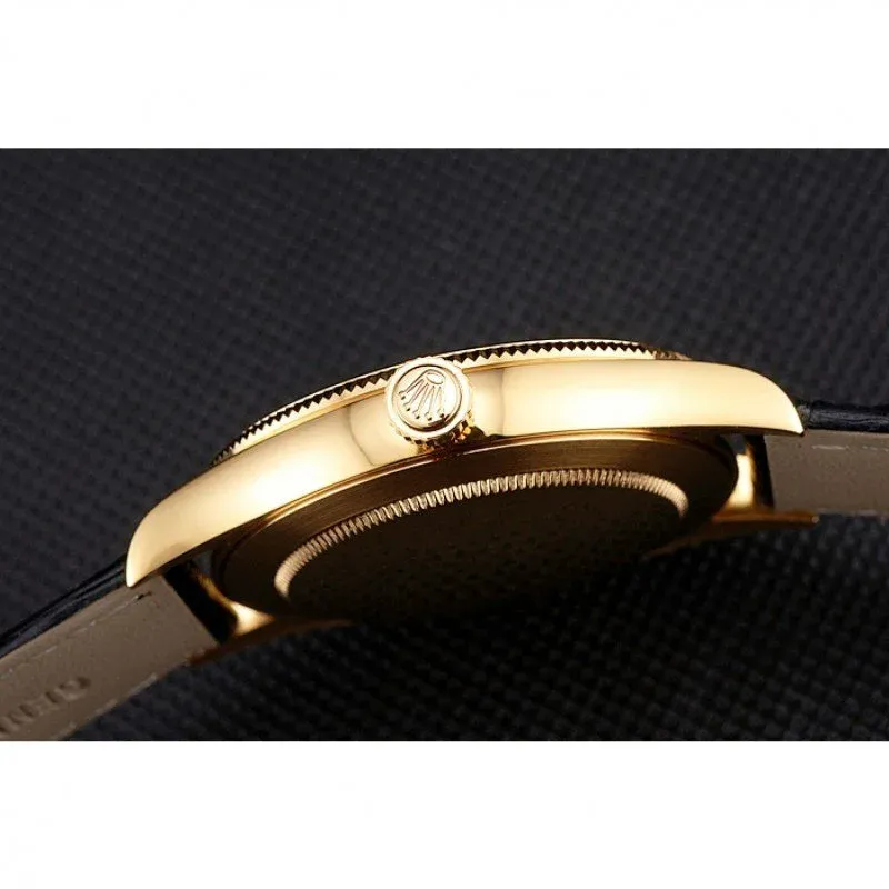 Superclone Rolex Cellini 38mm Black Dial REP016814
