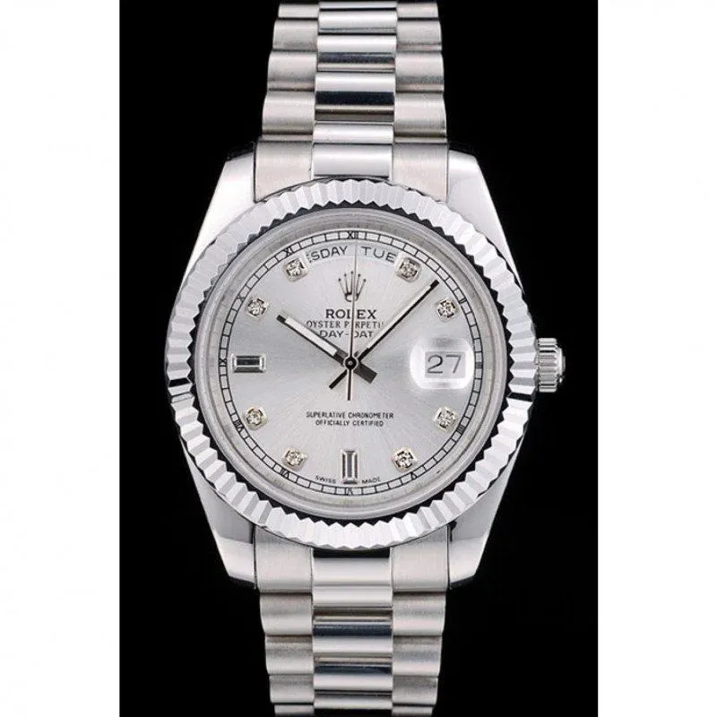 Superclone Rolex Day-Date 40mm Silver Dial 41995