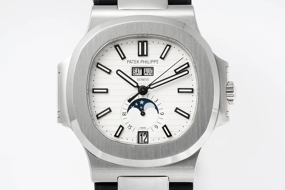 Patek Philippe Nautilus Blue Rubber Strap Watch