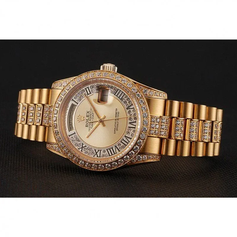 Superclone Rolex Day-Date 37mm Gold Dial 1453954