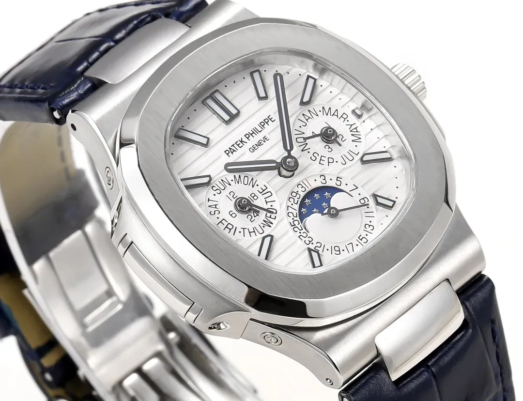 TW Patek Philippe Nautilus Blue Strap Watch