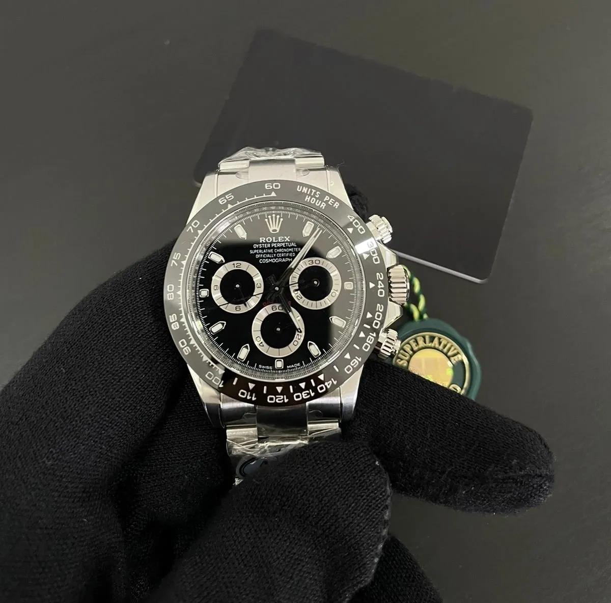 Superclone Rolex Daytona  Reverse Panda  Black Dial 116500LN
