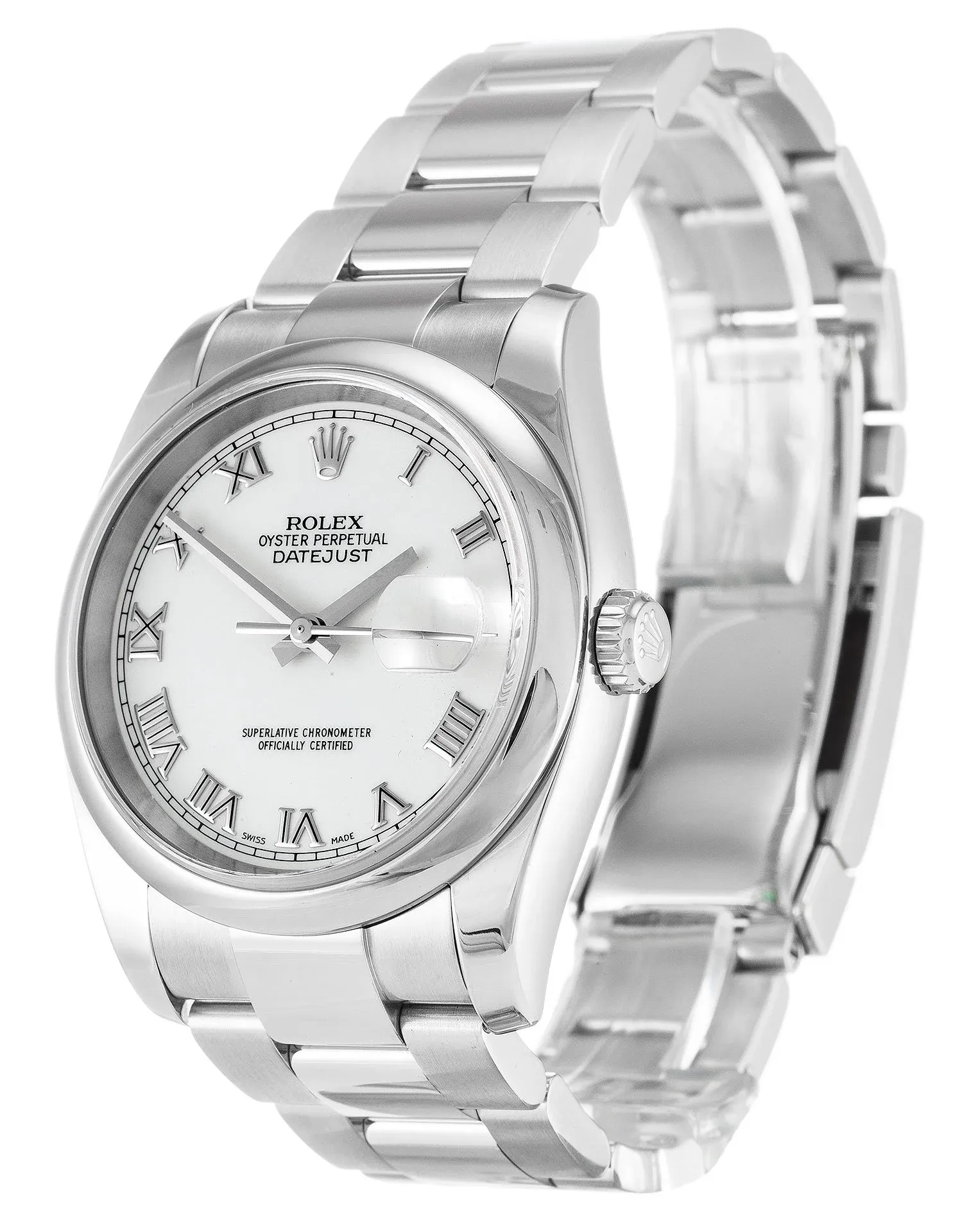 Rolex Datejust 36mm White Dial 116200-2