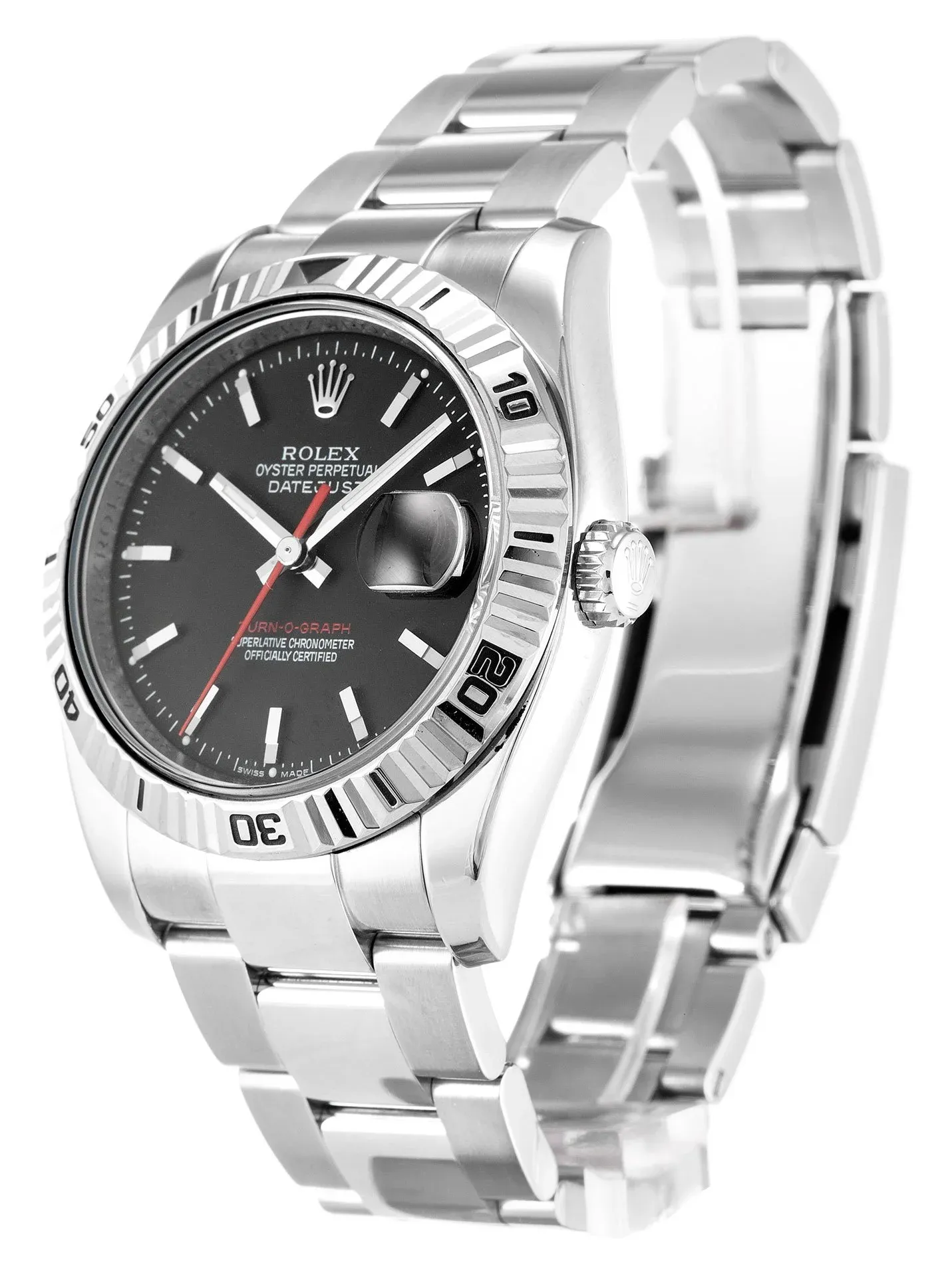 Rolex Datejust Turn-O-Graph 36mm Grey Dial 116264-2