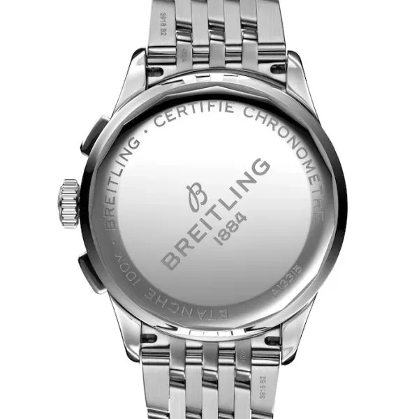 Breitling Premier Men Automatic Black Stainless Steel Watch A13315351B1A1