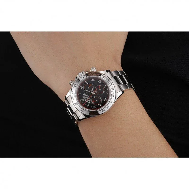Superclone Rolex Daytona 39mm Black Dial 80296