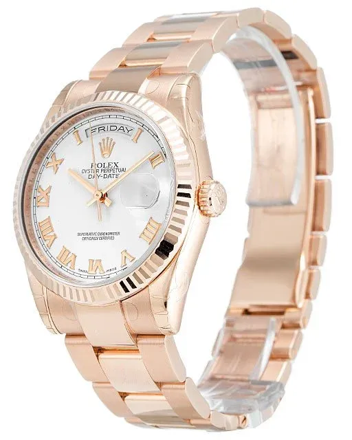 Rolex Day-Date 36mm White Dial 118235 F
