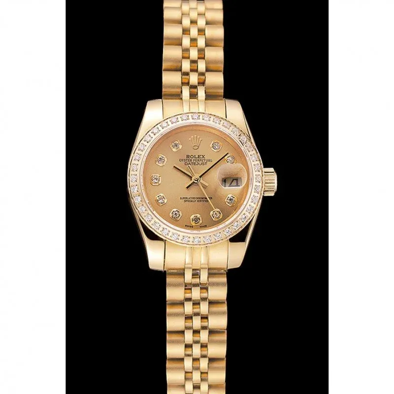Superclone Rolex Datejust 28mm Gold Dial 1454096