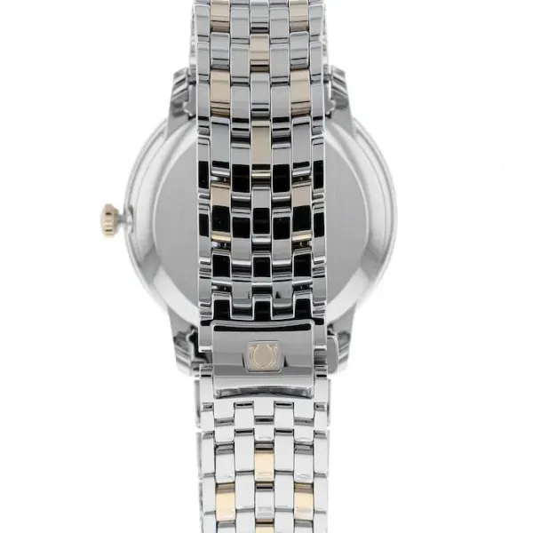 Omega De Ville Men Automatic Mother of Pearl Stainless Steel   18ct Yellow Gold Watch O42420402002001