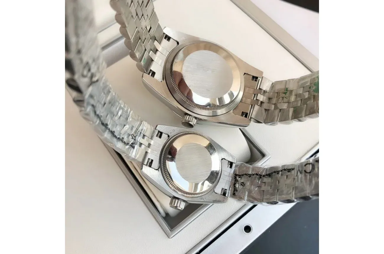 Couple Watches Rolex Datejust 36/28mm SS/SS Jub Sliver/Dia