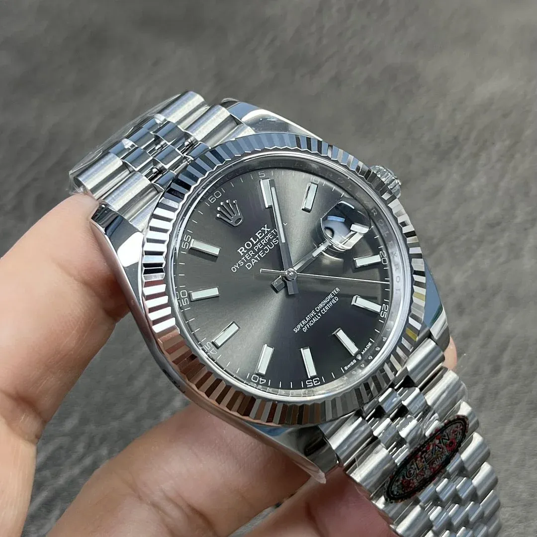 Superclone Rolex Datejust 41mm Rhodium Dial 126334 Jubilee