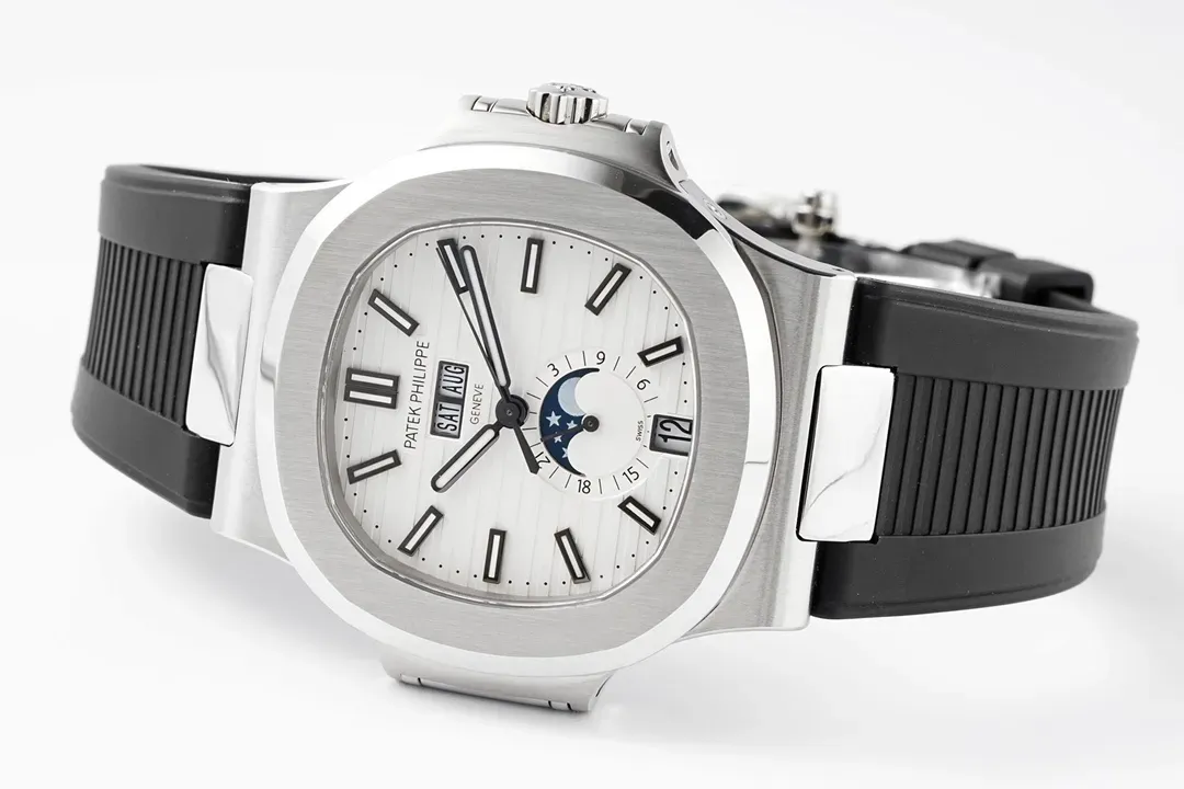 Patek Philippe Nautilus Blue Rubber Strap Watch