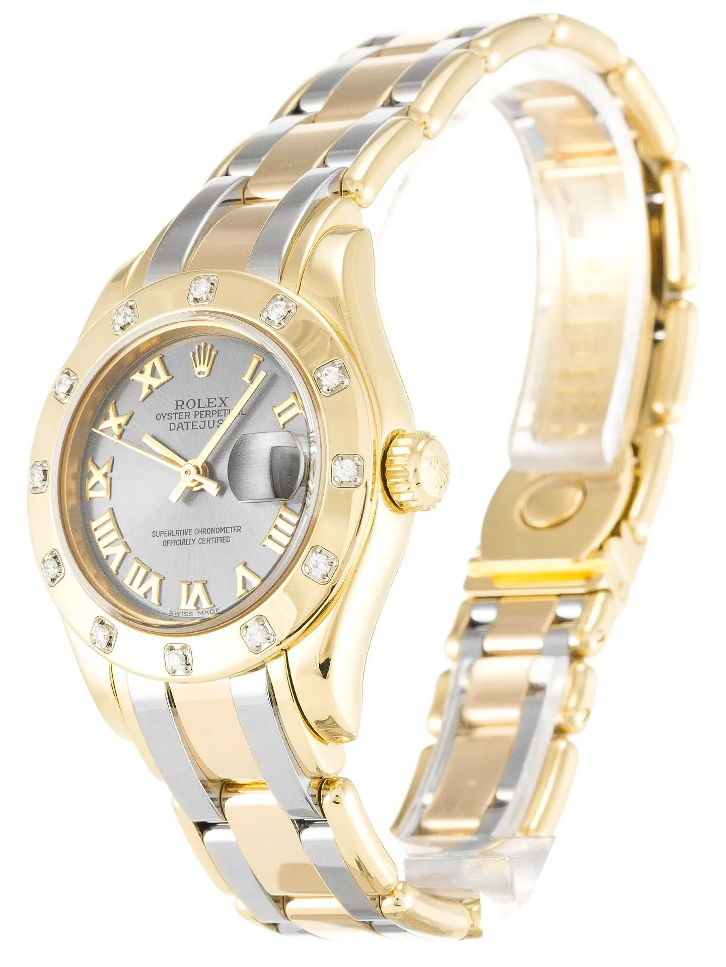 Rolex Pearlmaster 28mm Rhodium Dial 80318