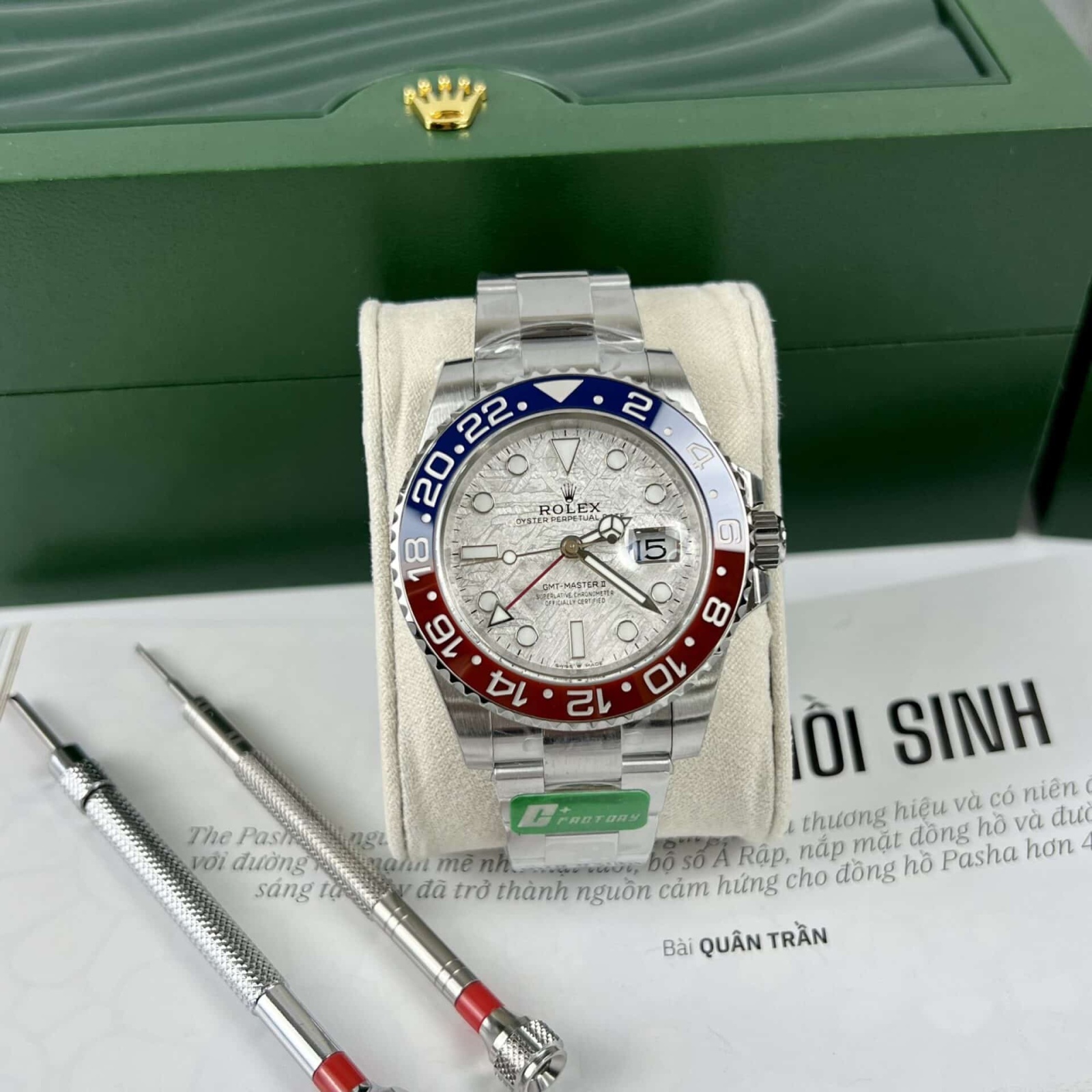 Superclone Rolex GMT-Master II Meteorite Dial 126719BLRO  Superman  Oyster