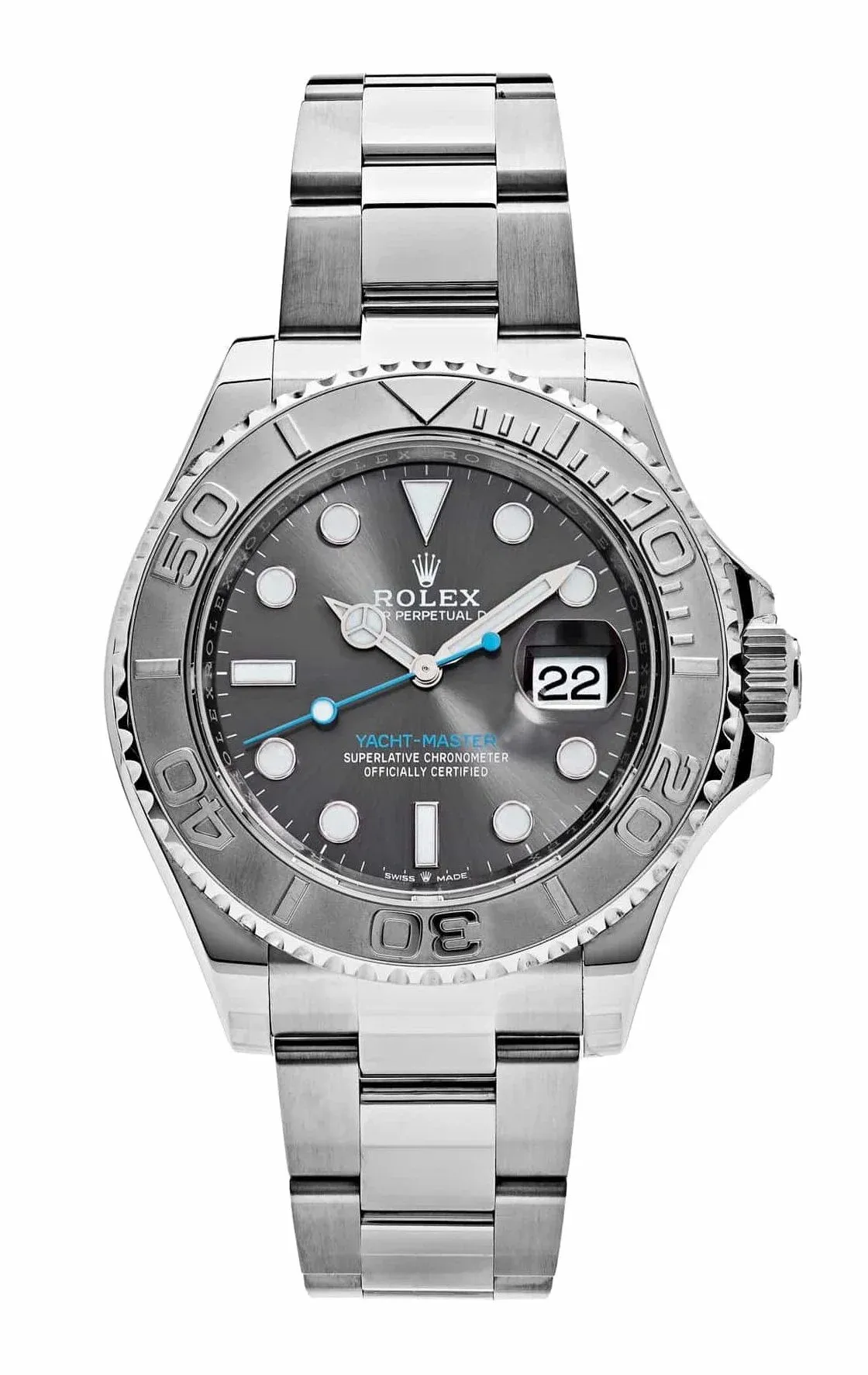 Superclone Rolex Yacht-Master Rhodium Dial 126622 40mm