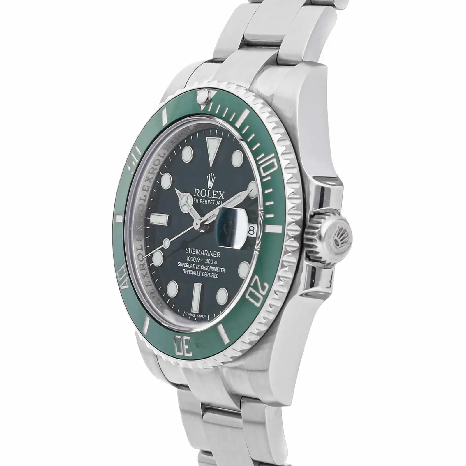 Superclone Rolex Submariner 40mm Green Dial 116610LV  Hulk