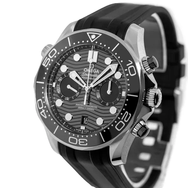 Omega Seamaster Men Automatic Black Rubber Watch O21032445101001
