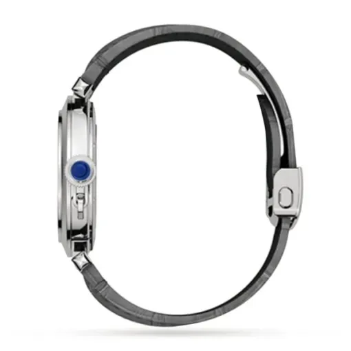 Cartier Pasha de Cartier Men Automatic Silver Alligator Watch WSPA0010
