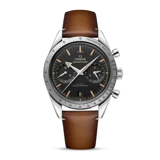Omega Speedmaster Men Automatic Black Leather Watch O33212415101001