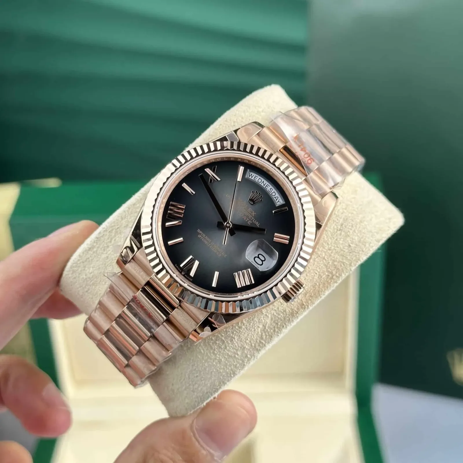Superclone Rolex Day-Date 40 mm Slate Ombre Dial 228235