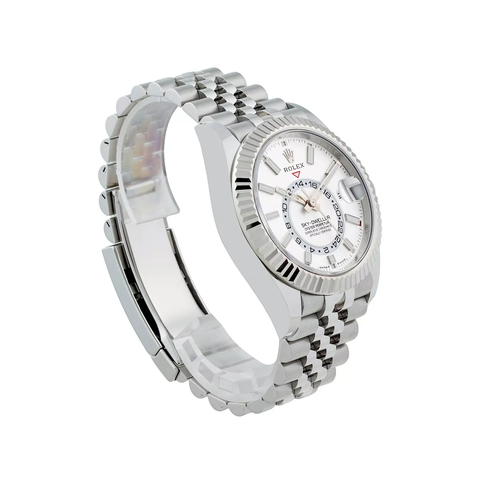 Superclone Rolex Sky-Dweller 42 mm Intense white Dial 336934 Jubilee