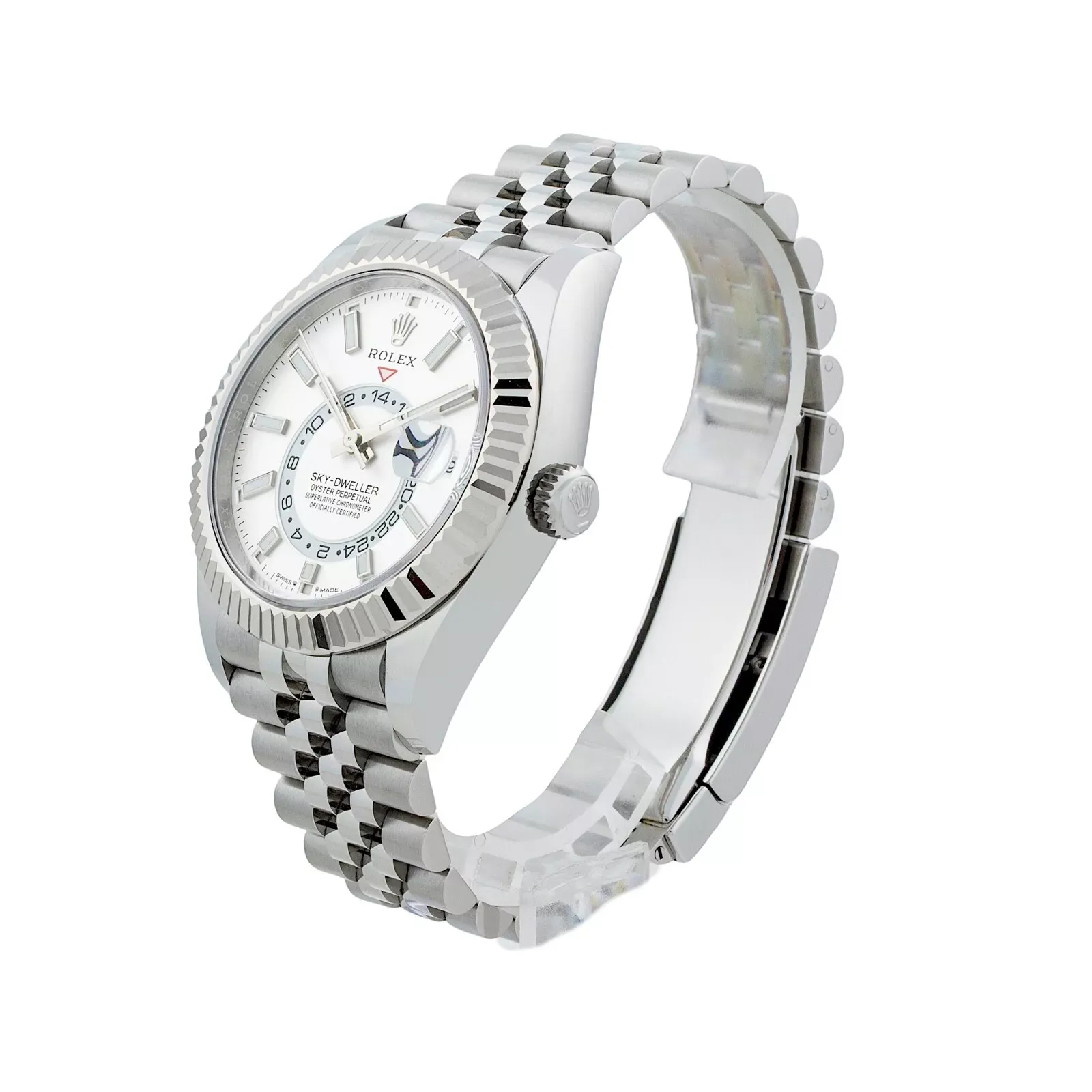 Superclone Rolex Sky-Dweller 42 mm Intense white Dial 336934 Jubilee