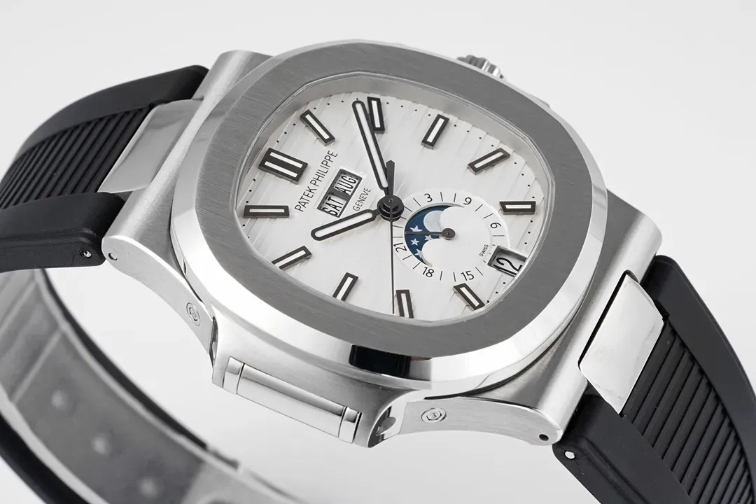 Patek Philippe Nautilus Blue Rubber Strap Watch