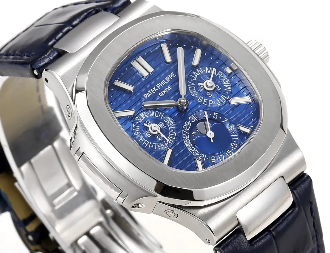 Patek Philippe Blue Nautilus Perpetual Watch
