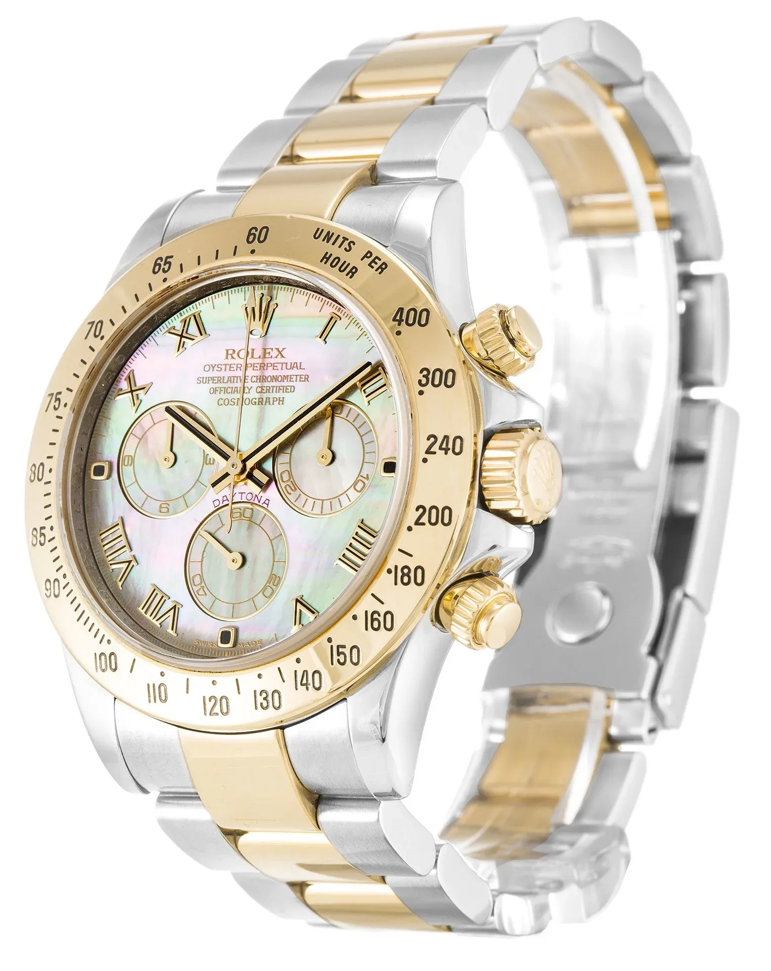 Rolex Daytona 40mm Mother of Pearl   Black Dial 116523