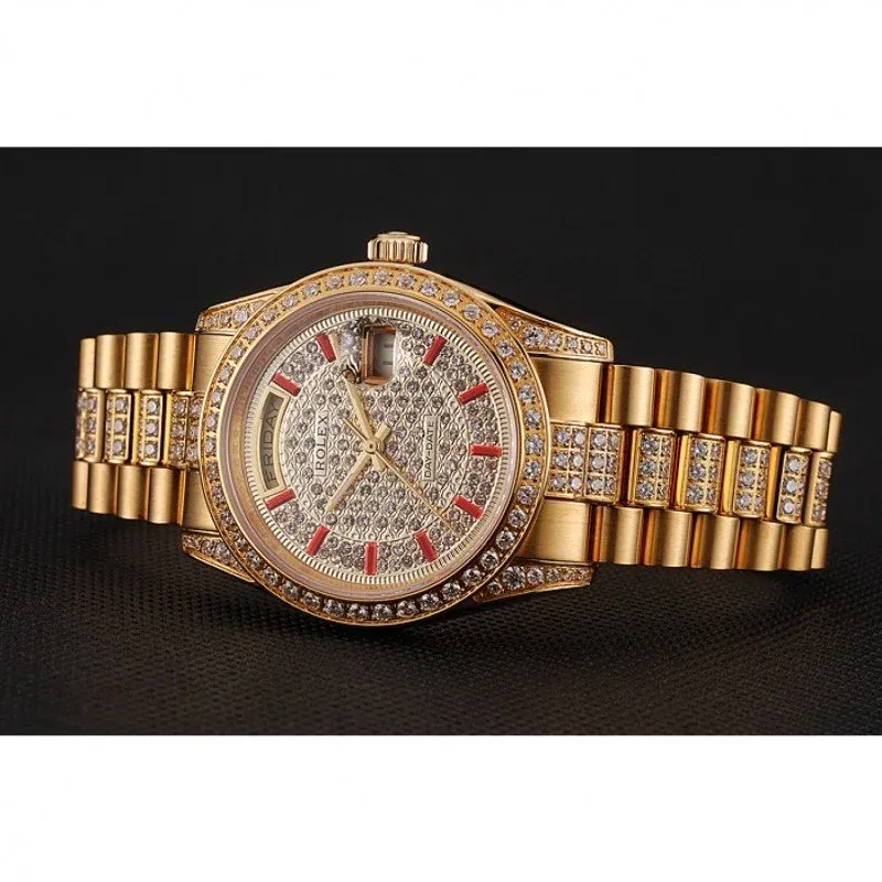 Superclone Rolex Day-Date 37mm Gold Dial 1453960