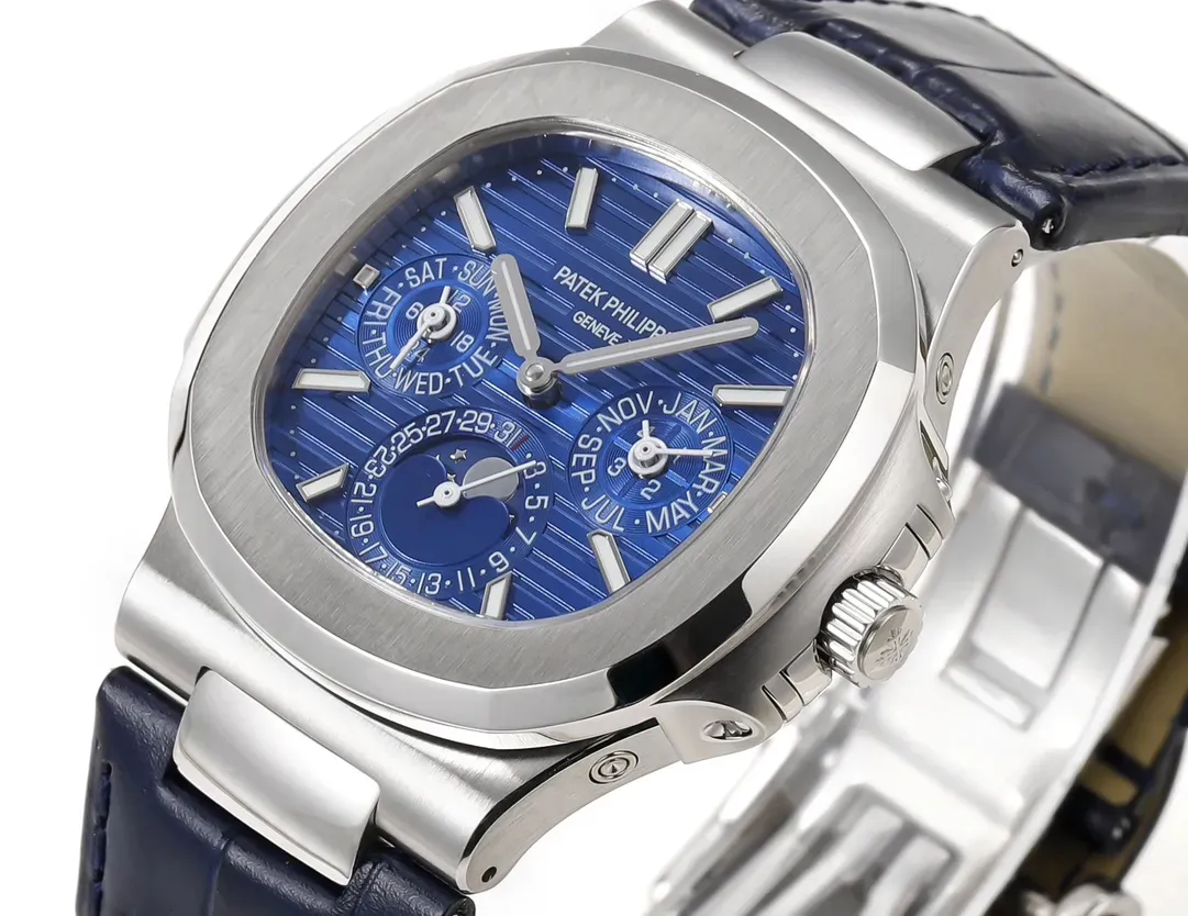Patek Philippe Blue Nautilus Perpetual Watch