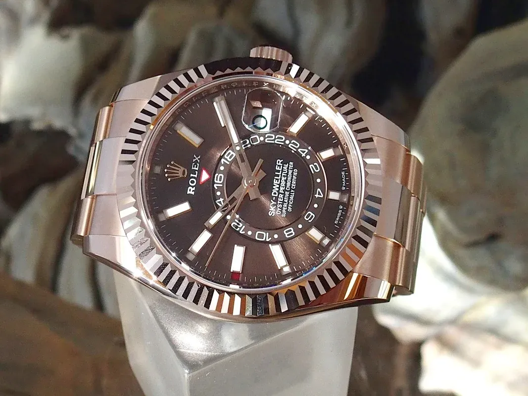 Superclone Rolex Sky-Dweller 42 mm Chocolate Dial 336935