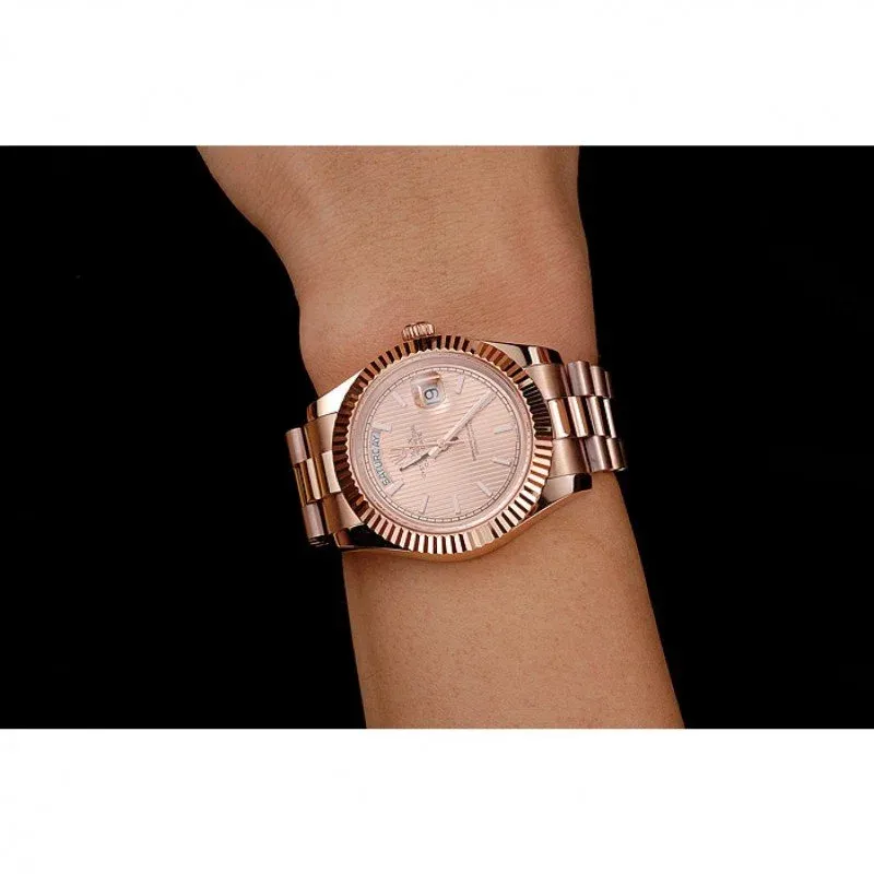 Superclone Rolex Day-Date 40mm Rose-Gold Dial REP016823