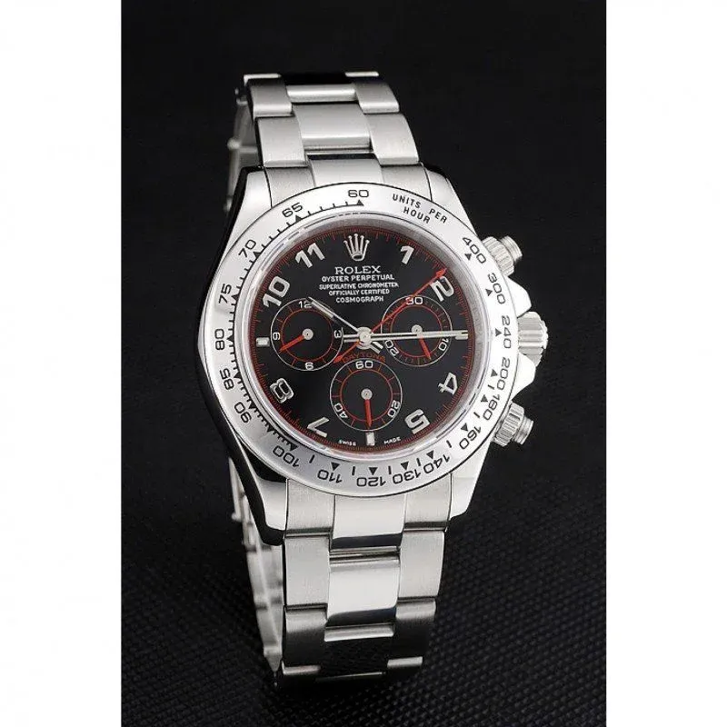 Superclone Rolex Daytona 39mm Black Dial 80296