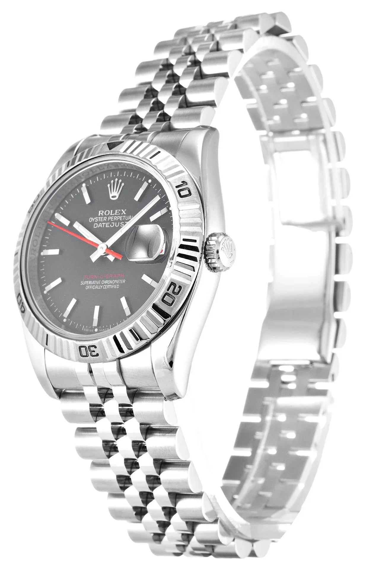 Rolex Datejust Turn-O-Graph 36mm Grey Dial 116264