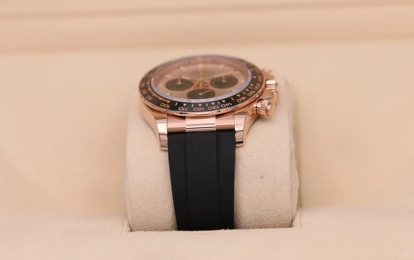 Superclone Rolex Daytona 40 mm Sundust Dial in Everose Gold 126515LN