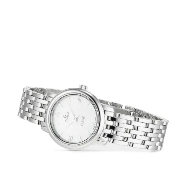 Omega De Ville Women Quartz Mother of Pearl Stainless Steel Watch O42410246005001