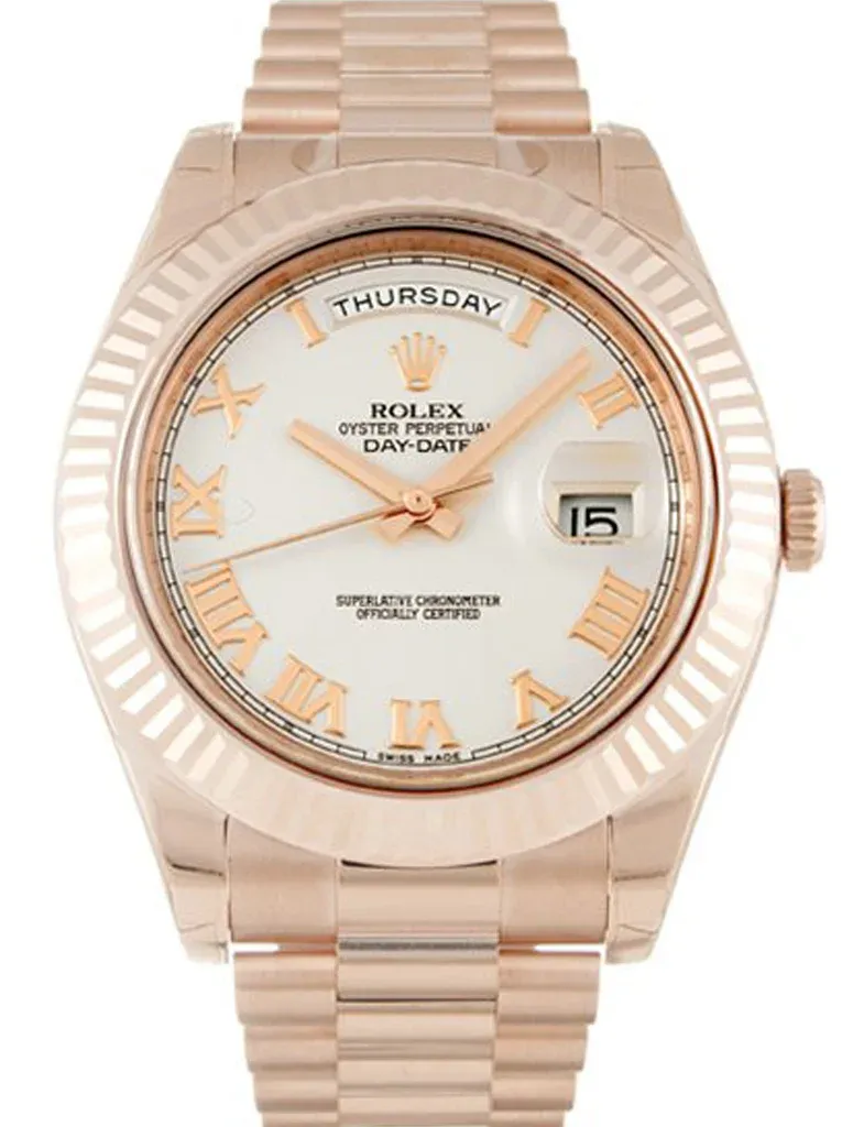 Rolex Day-Date II 40mm Ivory Dial 218235