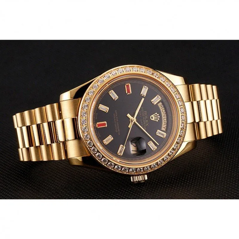 Superclone Rolex Day-Date 36mm Black Dial 1454101