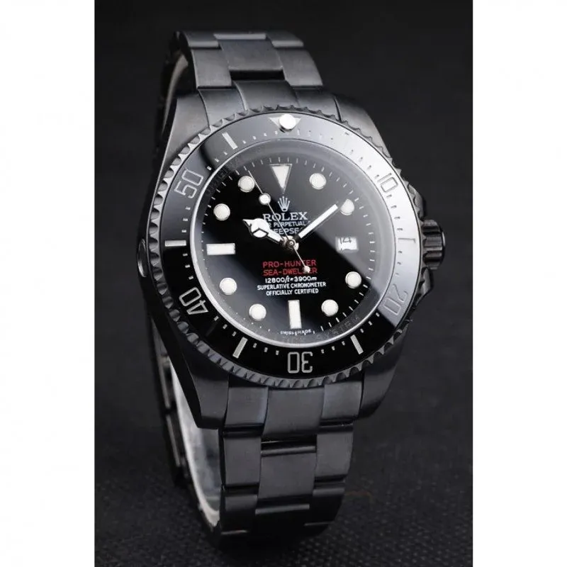 Superclone Rolex Deepsea 42mm Black Dial REP016819