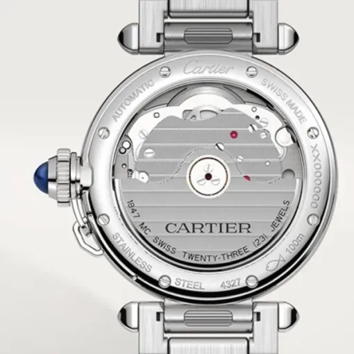 Cartier Pasha de Cartier Women Automatic Silver Stainless Steel Watch WSPA0013