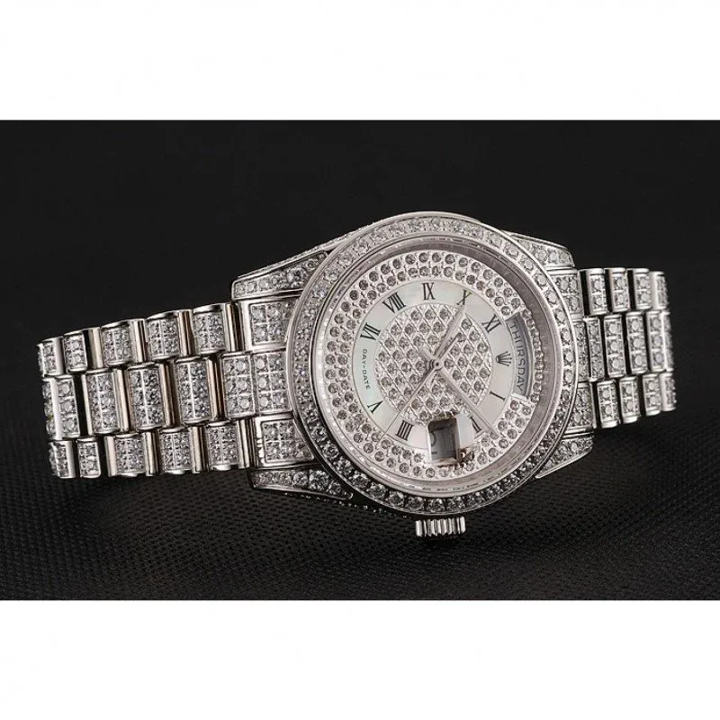 Superclone Rolex Day-Date 37mm White Dial 1453950